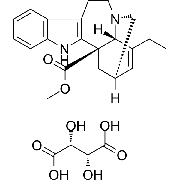 Catharanthine-hemitartrate Structure